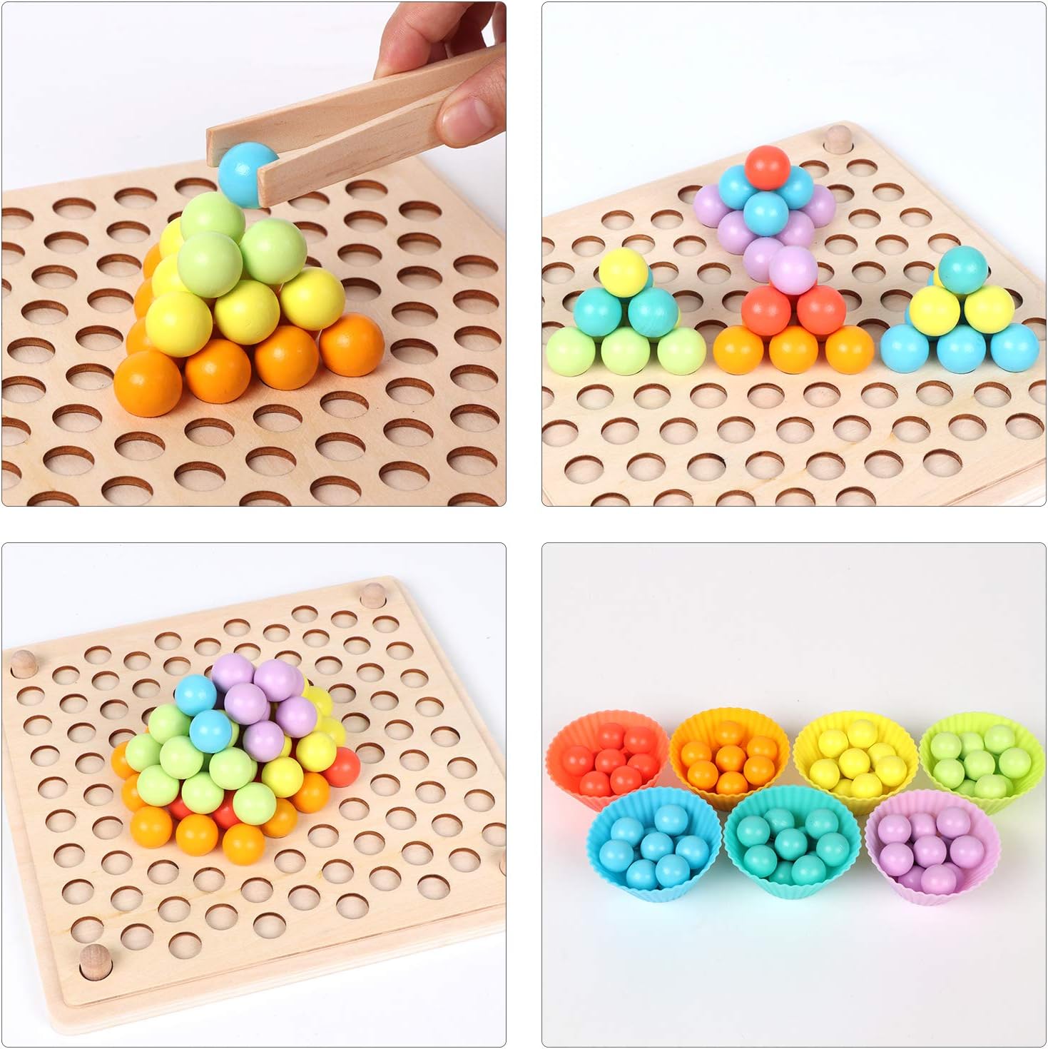 Montessori Color Match Peg Board
