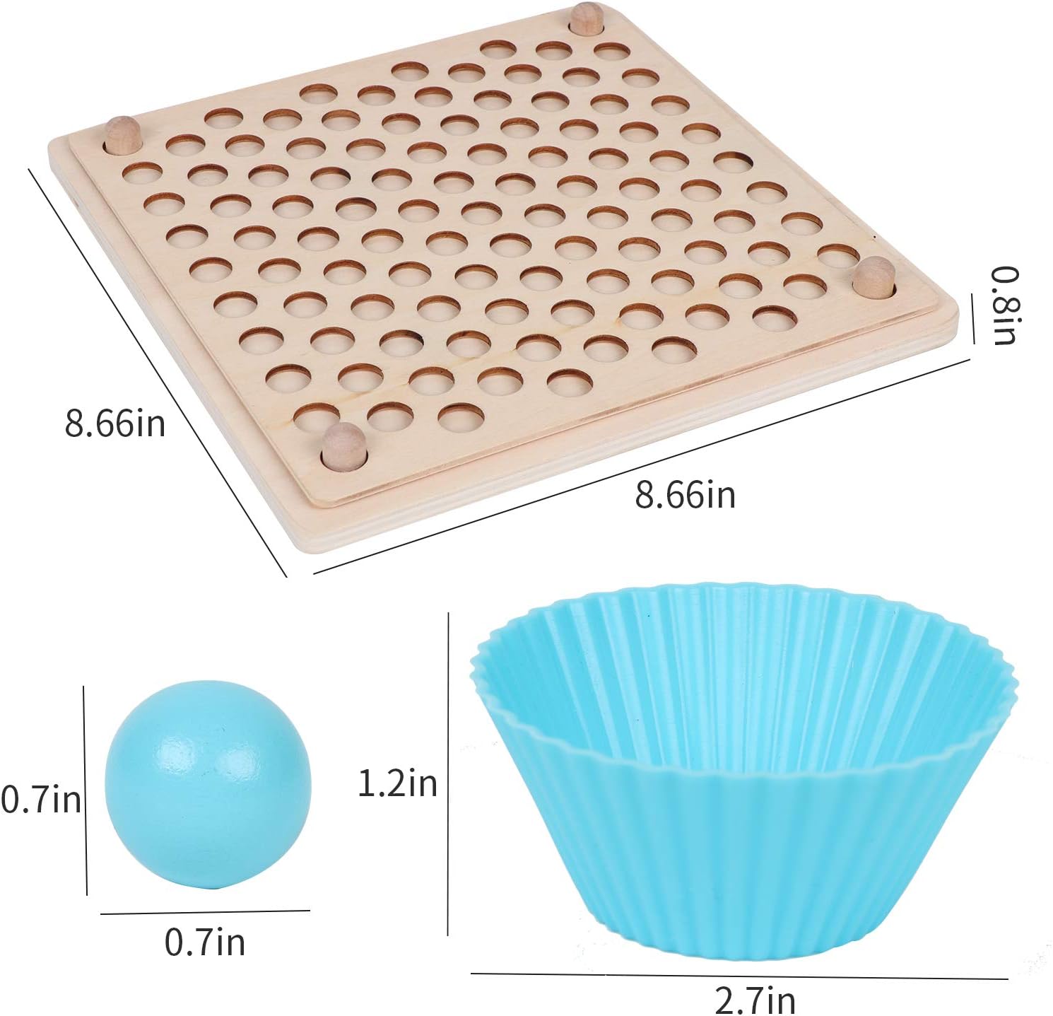 Montessori Color Match Peg Board