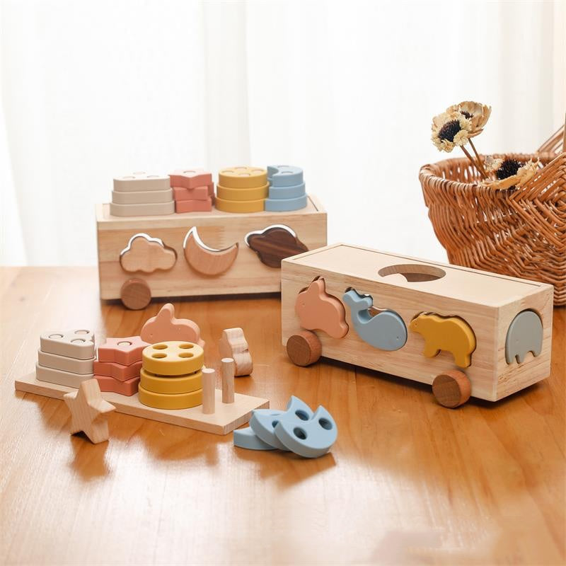 Montessori Shape Match Wagon