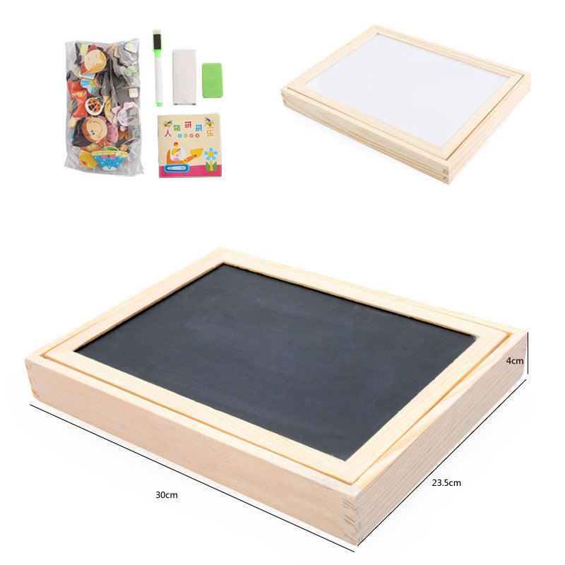 Montessori Magnetic Create & Draw Puzzle Board