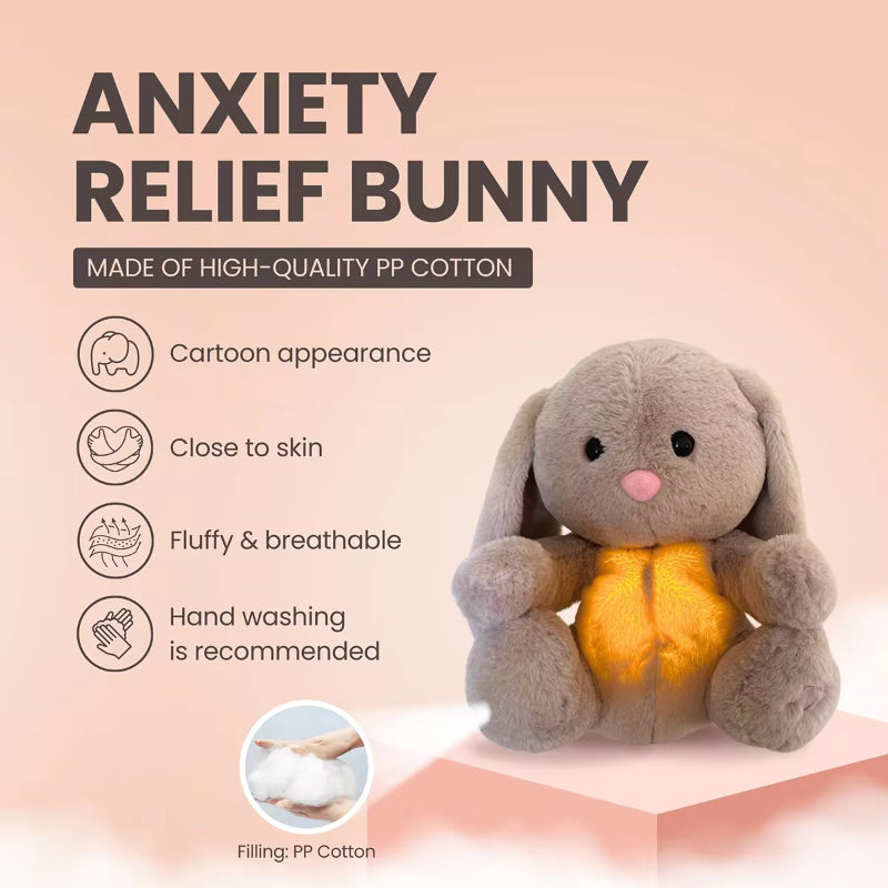 Breathing Bunny Plush Toy for Kids | Calming Sensory Sleep Companion