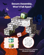 Montessori Ghosts & Ghouls Magnetic Building Blocks