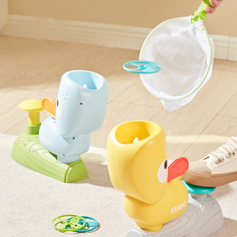 Kids Duck Disk Launcher Toy – Outdoor Flying Disc Shooter Game