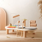 Montessori Wooden Musical Instruments Set – Kids Drum & Xylophone Play Table