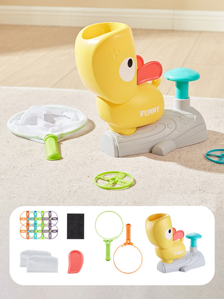 Kids Duck Disk Launcher Toy – Outdoor Flying Disc Shooter Game