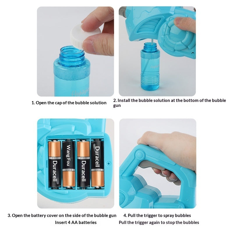 Kids Bubble Leaf Blower Toy – Outdoor Bubble Blaster for Garden Play