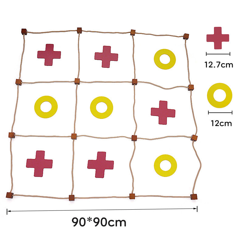 XL Outdoor Tic Tac Toe Game – Garden Party Lawn Game for Kids & Family