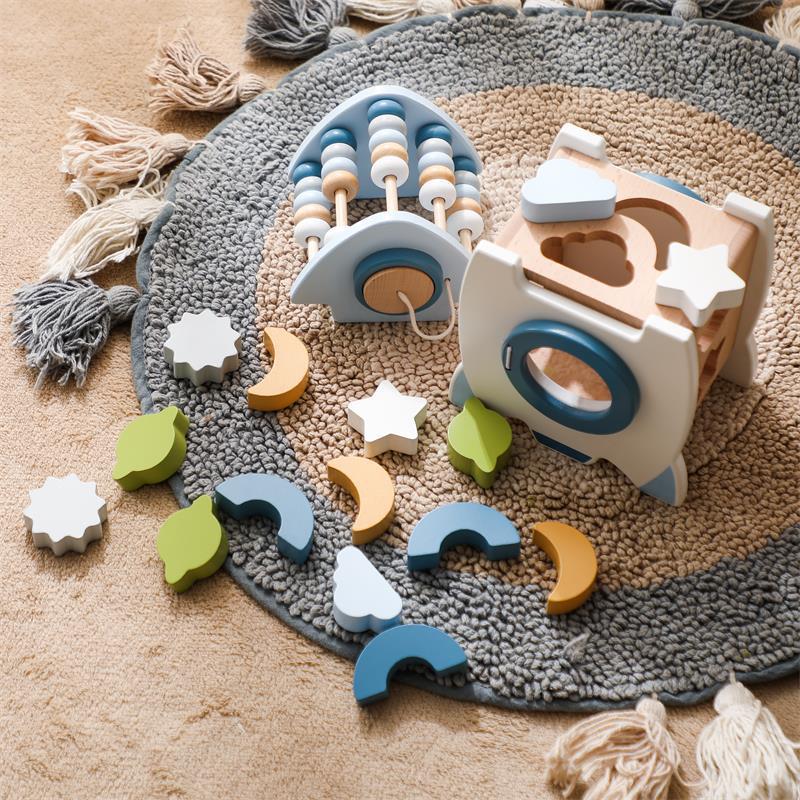 Montessori Wooden Rocket Set