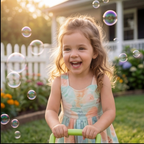 Kids Bubble Lawn Mower Toy – Push Along Outdoor Bubble Blower