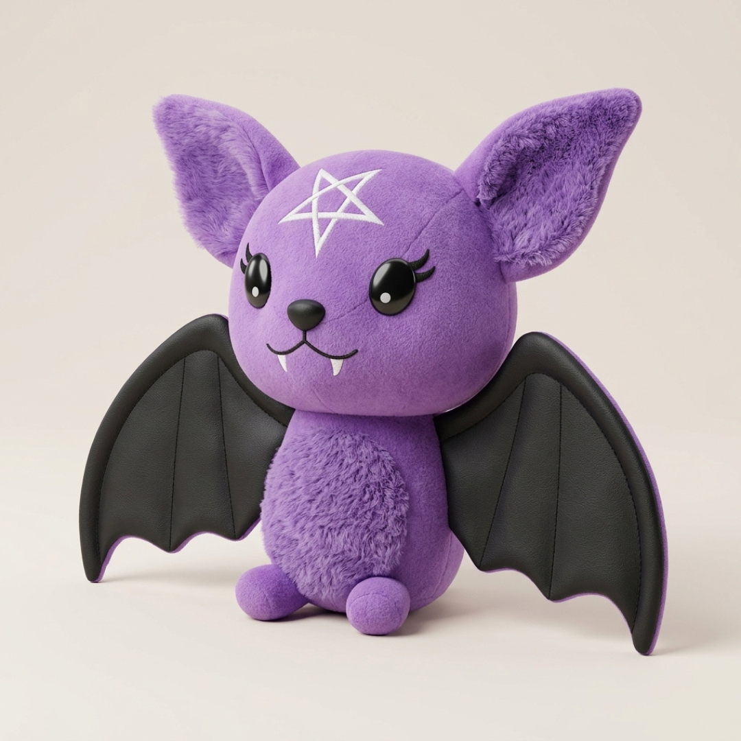 Bat Plush Toy for Kids | Soft Gothic Halloween Plush