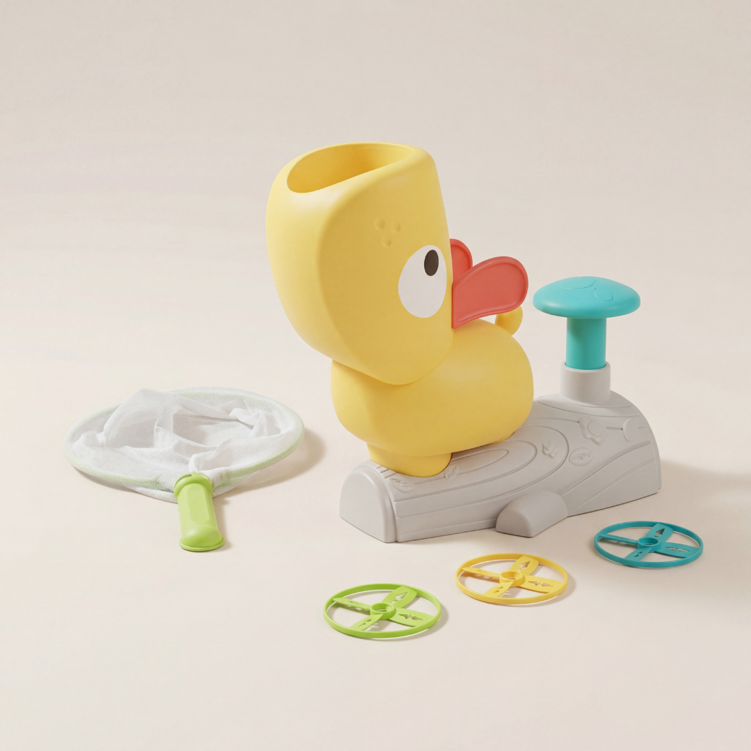 Kids Duck Disk Launcher Toy – Outdoor Flying Disc Shooter Game