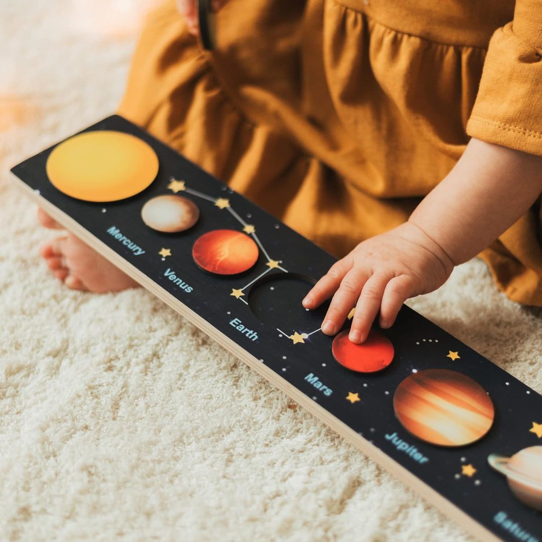 Montessori Interactive Learning Solar System Puzzle for Toddlers
