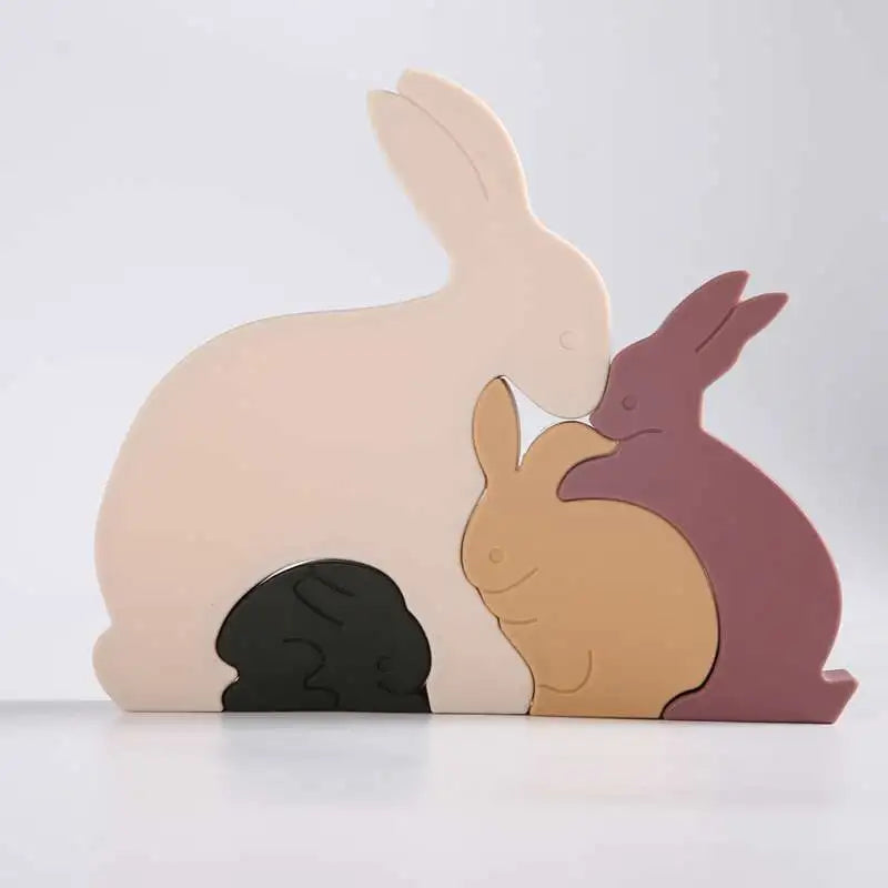 Montessori Silicone Rabbit Puzzle