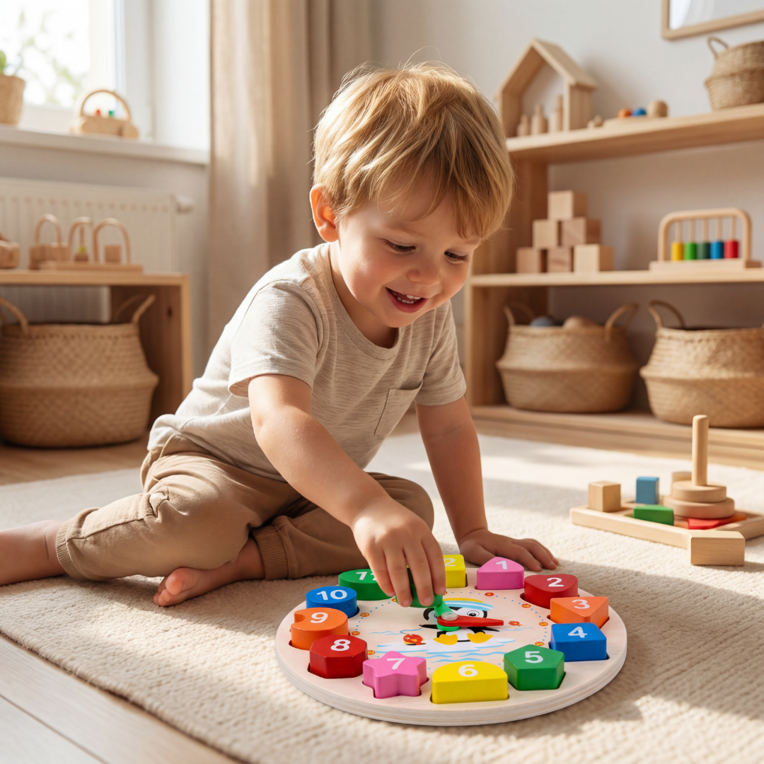 Montessori Wooden Color Clock