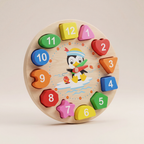 Montessori Wooden Color Clock
