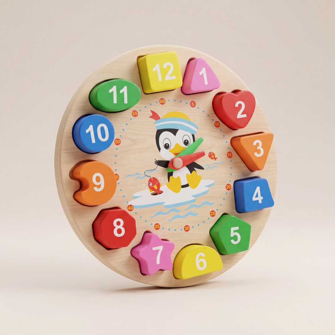 Montessori Wooden Color Clock