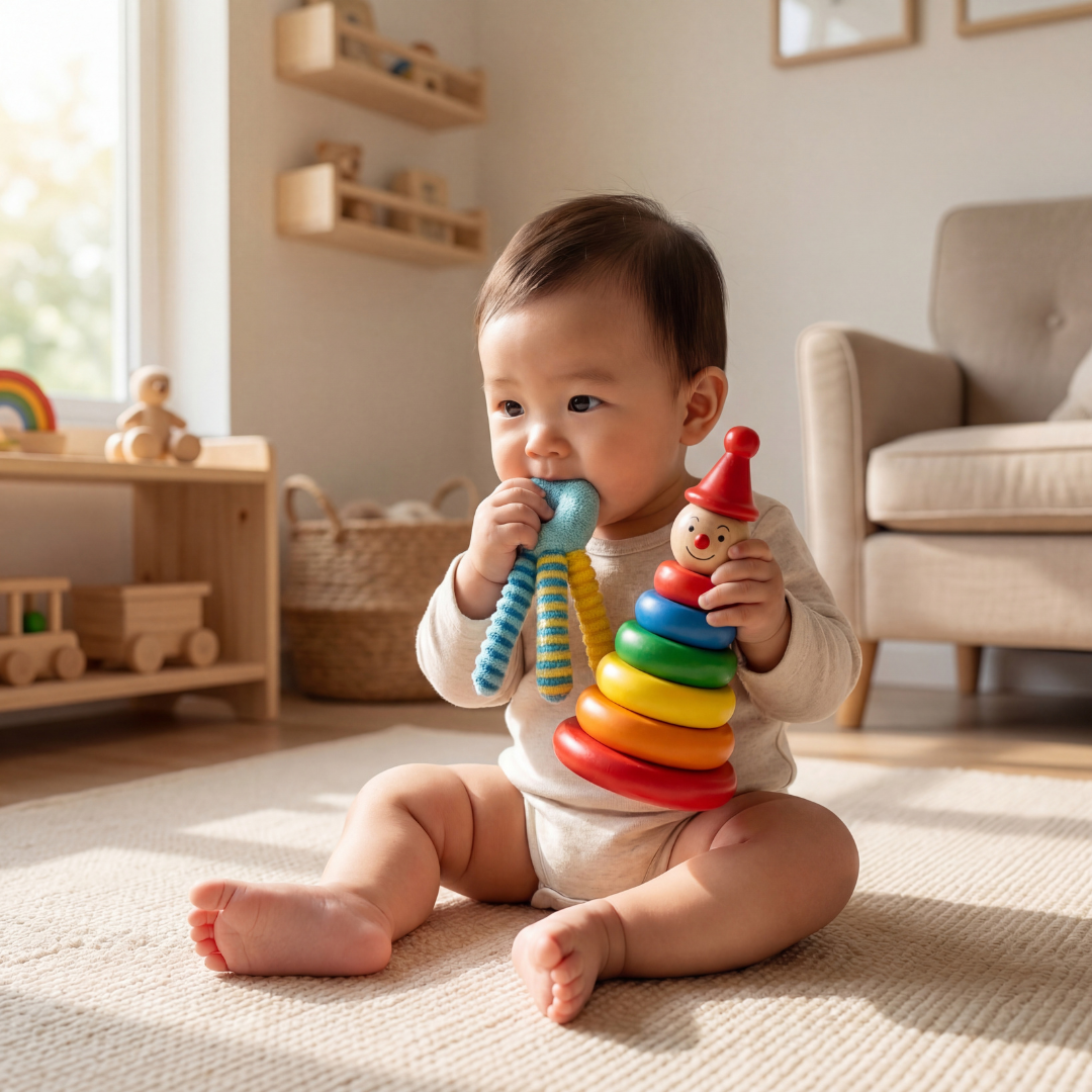 Montessori Rainbow Ring Stacker