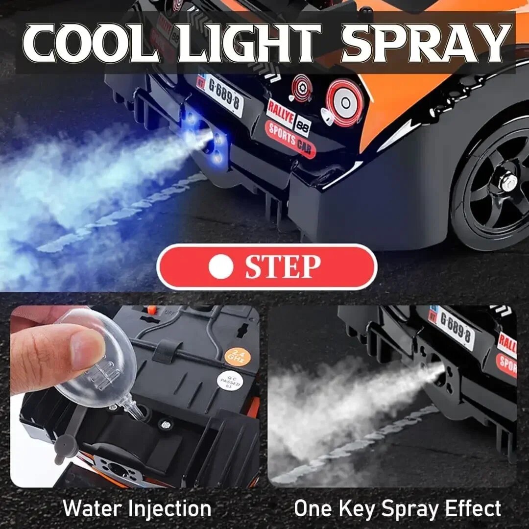 Remote Control Drift Car With Real Exhaust System