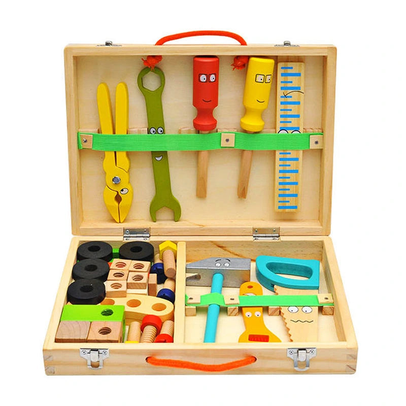 Montessori Wooden Craft Kit for Toddlers – Colorful Building Set for Creative Play