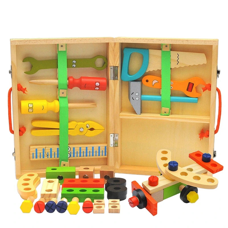 Montessori Wooden Craft Kit for Toddlers – Colorful Building Set for Creative Play
