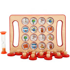 Wooden Memory Chess Game for Toddlers