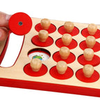 Wooden Memory Chess Game for Toddlers