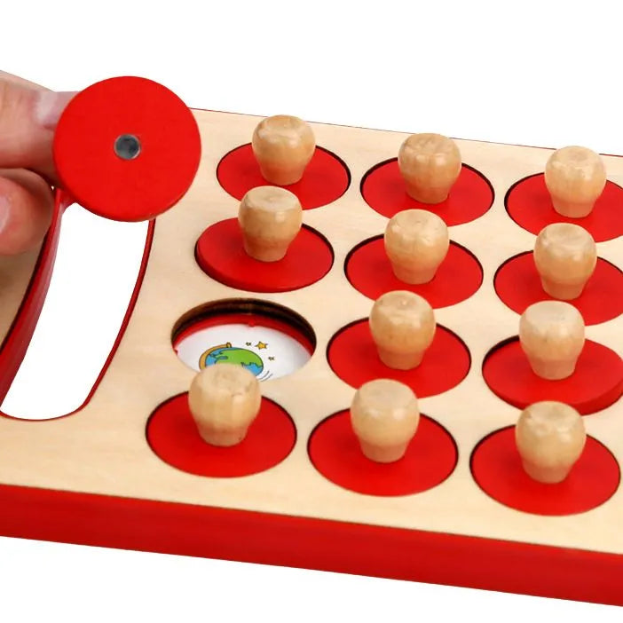 Wooden Memory Chess Game for Toddlers