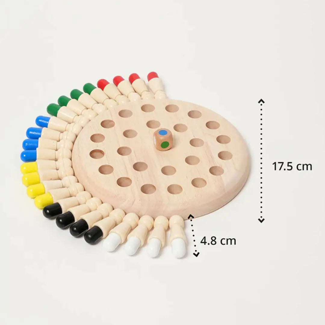 Wooden Memory Game for Toddlers For Cognitive Skills Development