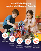 Montessori Lava Dominion Magnetic Building 150pc Blocks
