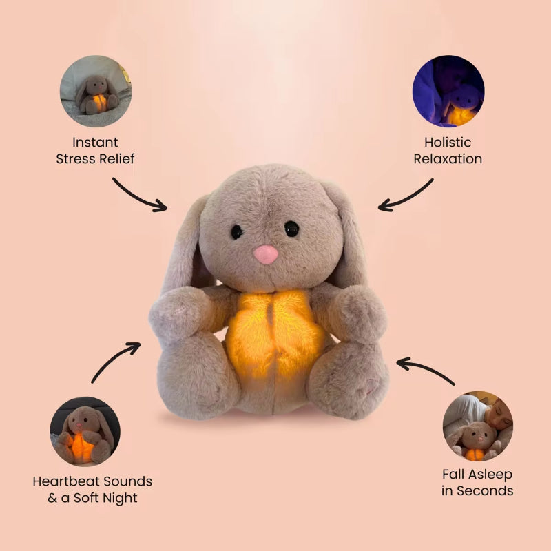 Breathing Bunny Plush Toy for Kids | Calming Sensory Sleep Companion