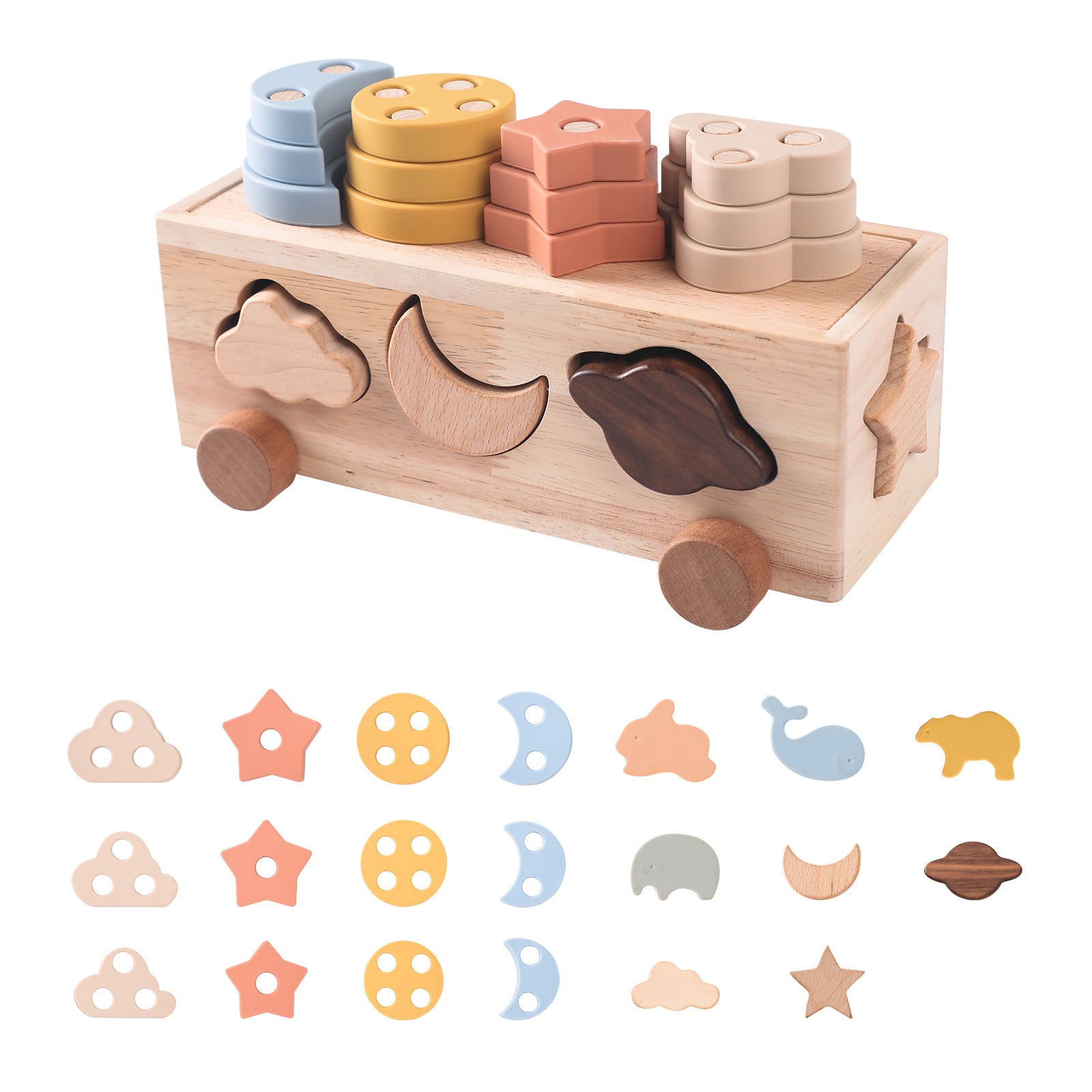 Montessori Shape Match Wagon