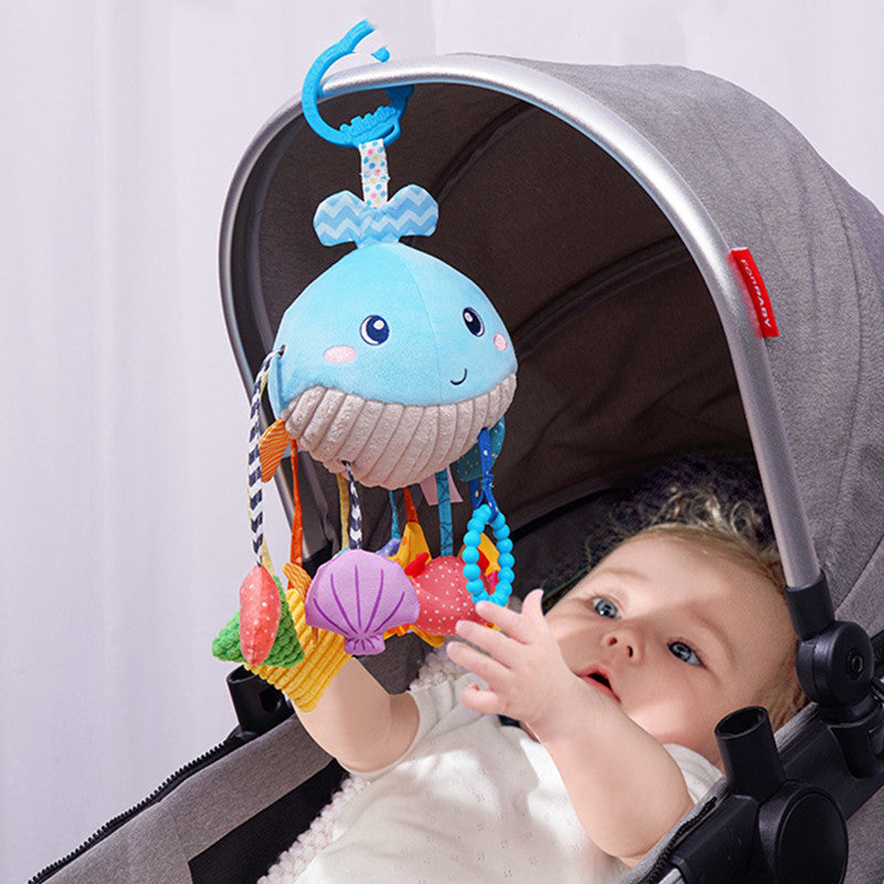 Montessori Whale Baby Hanging Activity Toy