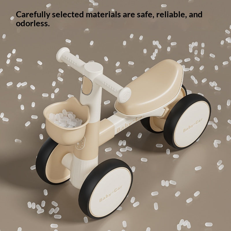 Baby Ride On Bike with Music & Lights | Toddler Balance Ride On Toy