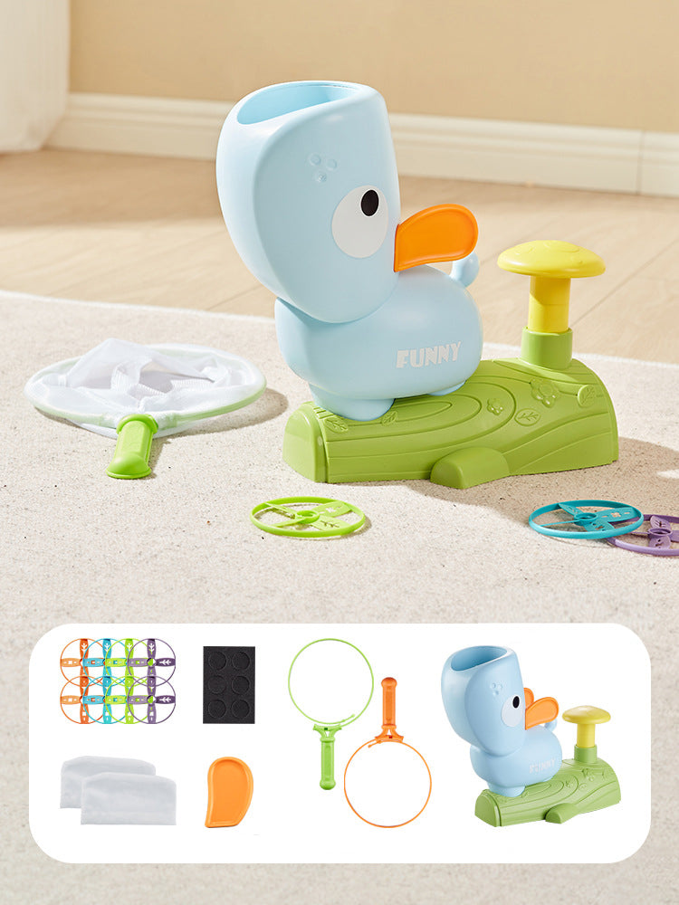 Kids Duck Disk Launcher Toy – Outdoor Flying Disc Shooter Game