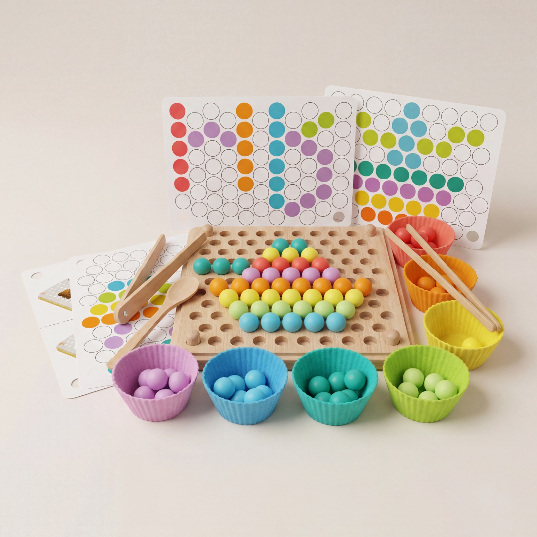 Montessori Color Match Peg Board