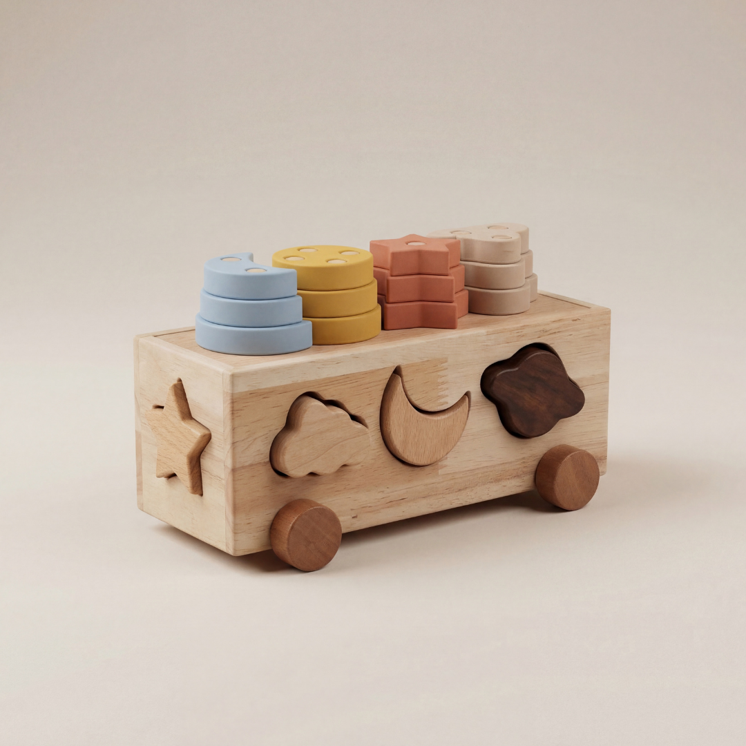 Montessori Shape Match Wagon