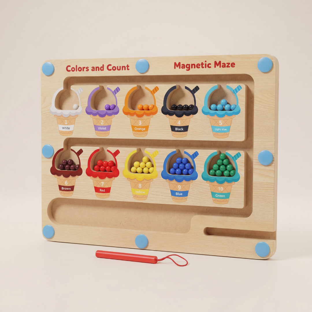 Montessori Ice Cream Counting Maze