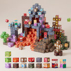 Montessori Lava Dominion Magnetic Building 150pc Blocks