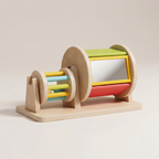 Montessori Wooden Spinning Drum