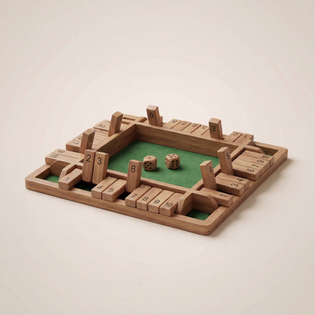 Shut the Box Dice Game Educational Game