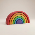 Colorful Wooden Rainbow Toy for Toddlers